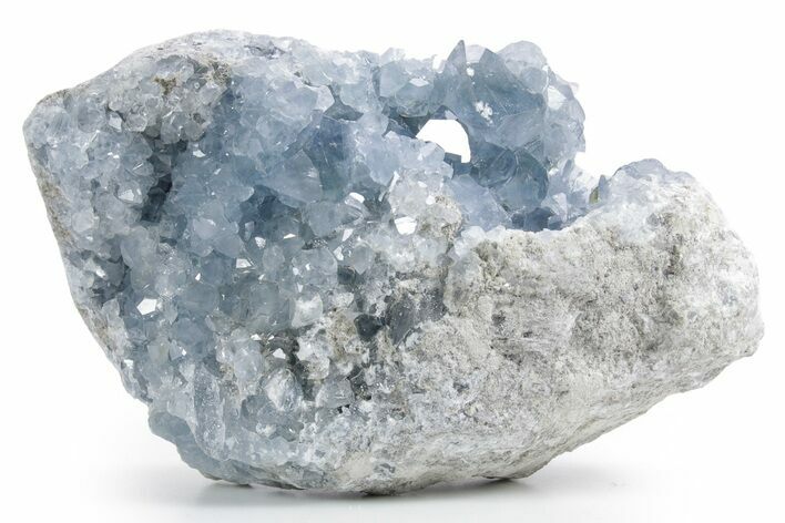 Sparkling Celestine (Celestite) Geode - Madagascar #358946
